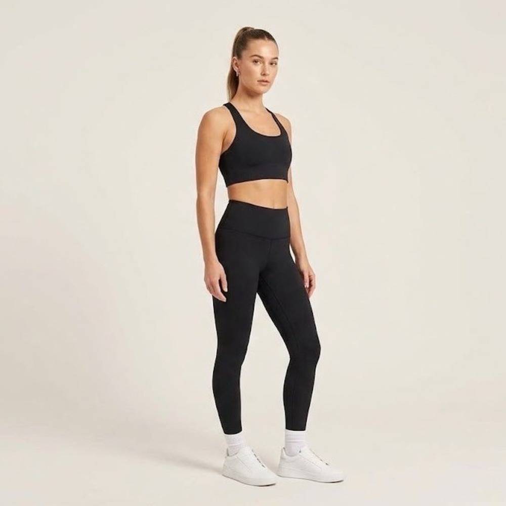 Girlfriend Collective Yoga Activewear Set Womens S Black NEW Paloma Bra Leggings